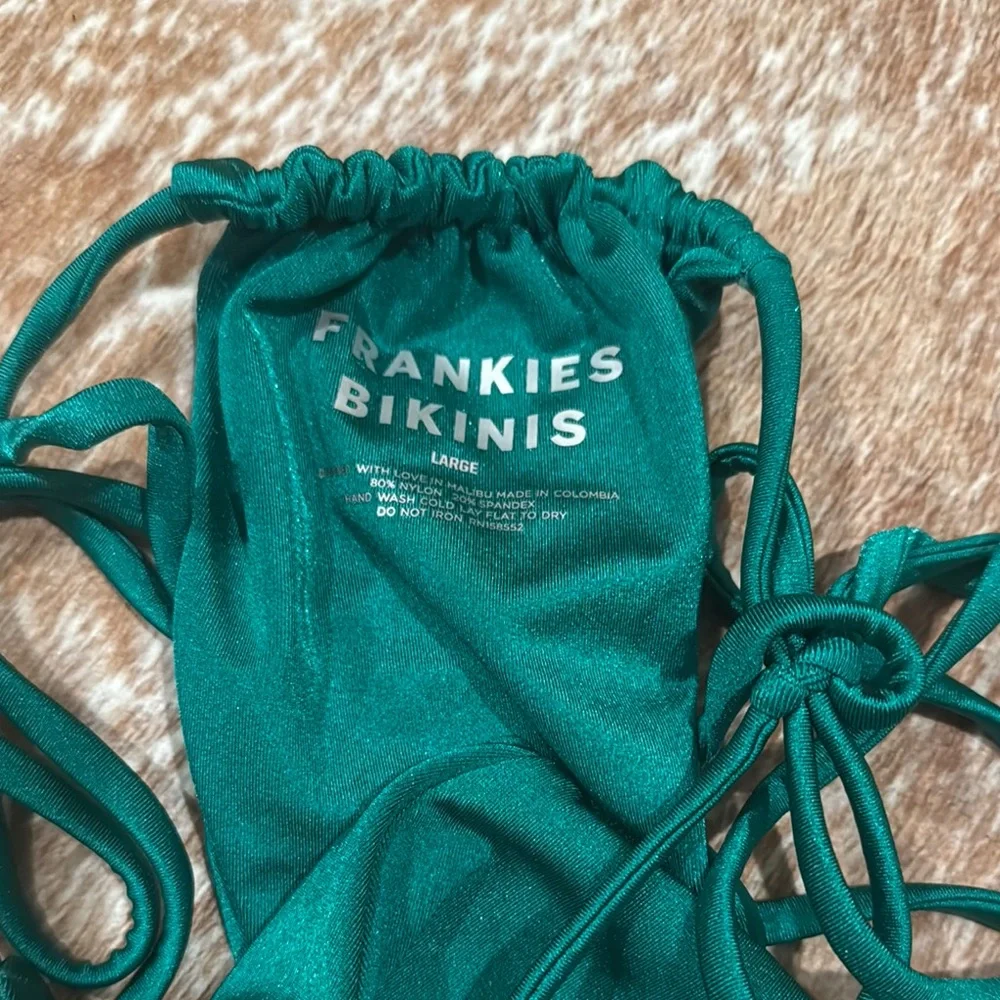 Frankie's Bikinis Teal Bikini Bottom